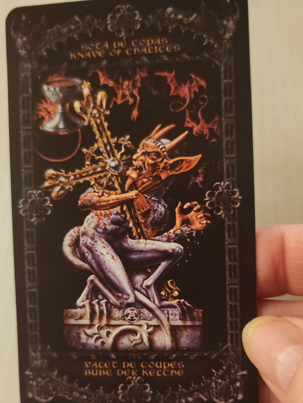 Alchemy 1977 England Tarot Card - Black & Purple Artwork - Picture 8 of 12